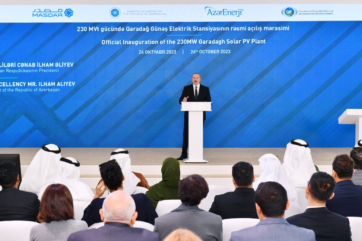President Ilham Aliyev: Total investments in Azerbaijan were more than 300 billion US dollars