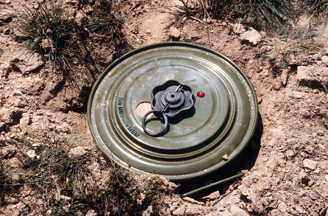 Nearly 1,700 mines found in liberated areas last month