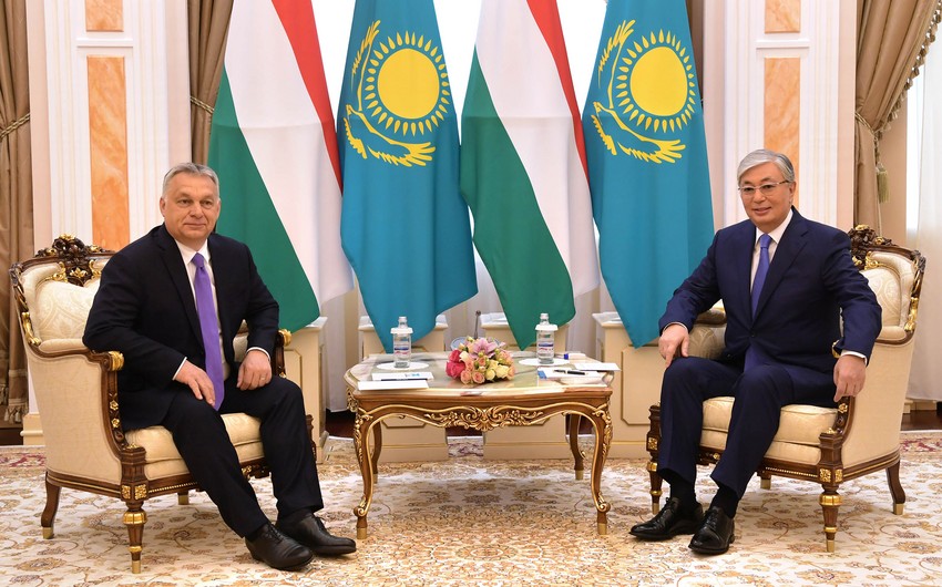 Hungarian premier arrives in Kazakhstan
