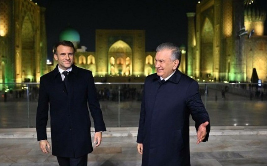 Presidents of France, Uzbekistan hold talks in Samarkand