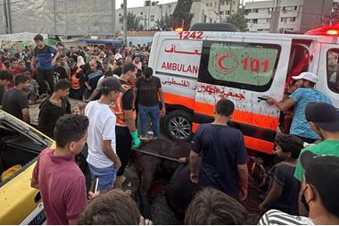 جوتيريش يعرب عن فزعه بعد هجوم على سيارة إسعاف في غزة