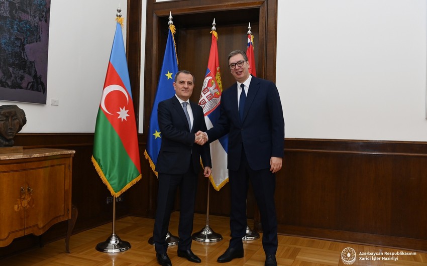 Serbiya Prezidenti Ceyhun Bayramovu qəbul edib