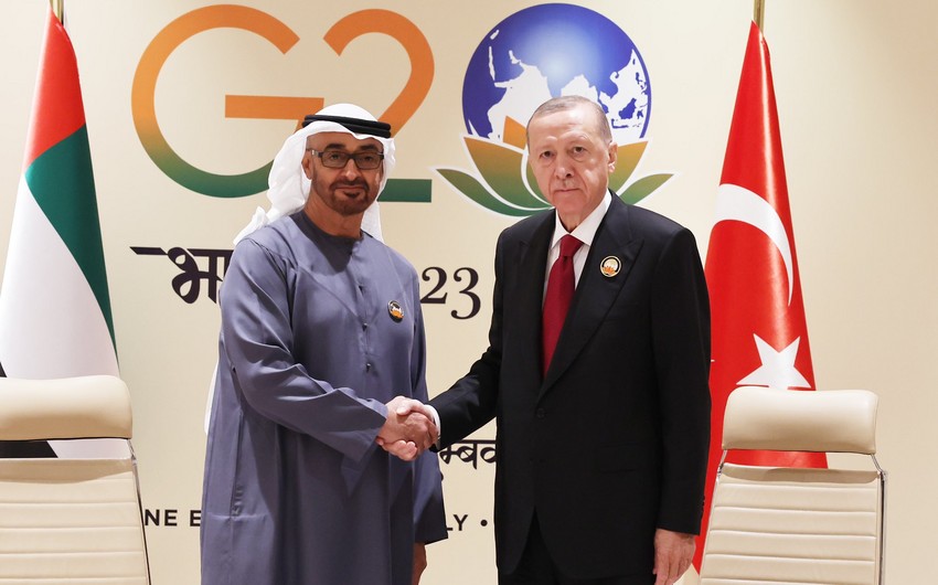 Президенты Турции и ОАЭ в рамках G20 обсудили развитие двусторонних связей
