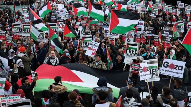 82 arrested during UK's pro-Palestinian protest