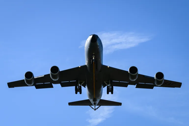 US military aircraft activity to Middle East surges