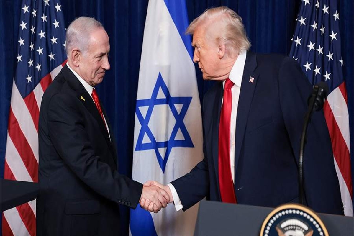 Tramp Netanyahu ilə görüşdü - <span class="text-danger">Nələr müzakirə edildi?</span>