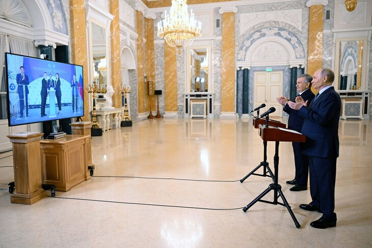 Russian, Uzbek presidents launch construction of Uzbekistan's 1st nuclear power plant