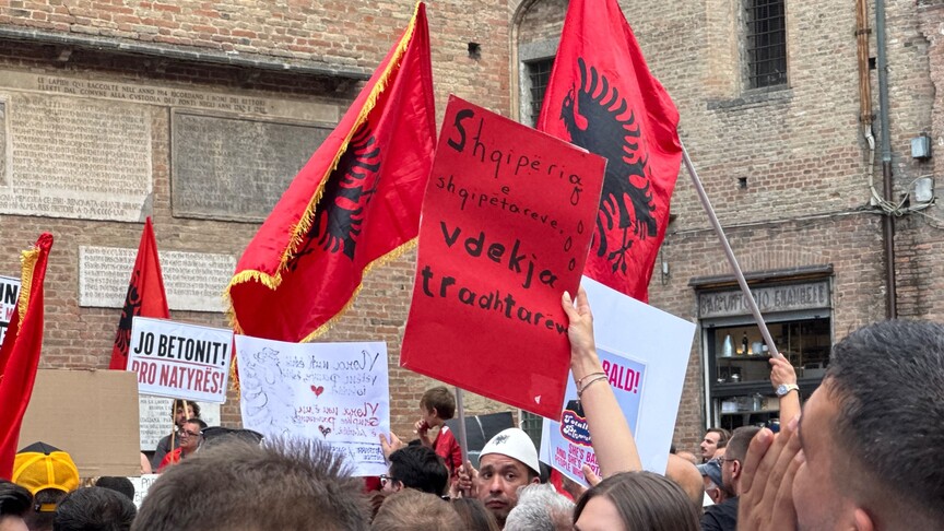 Albania sees 10th day of protests over tourism project tied to Trump’s son-in-law