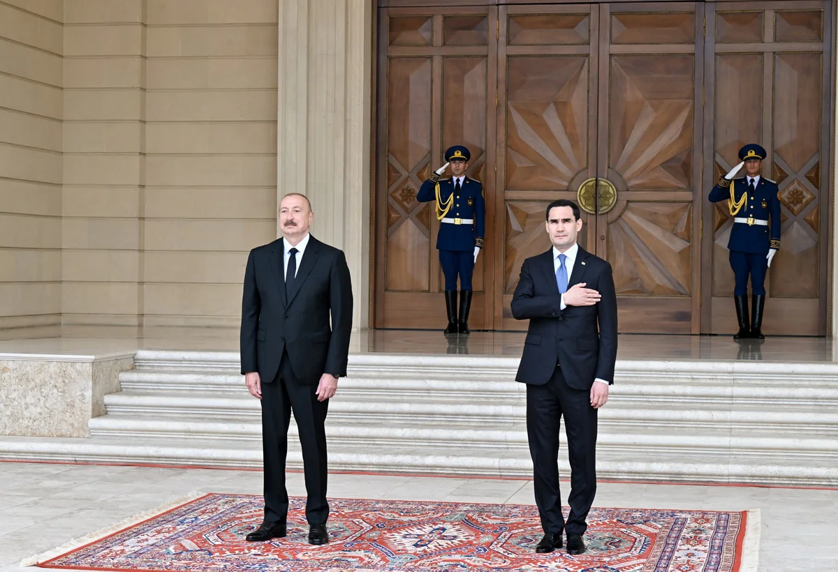 Official welcome ceremony held in Baku for President of Turkmenistan Serdar Berdimuhamedov | PHOTOS