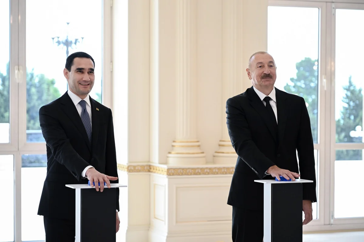 Azerbaijan and Turkmenistan Mark Maritime Cooperation at ‘Dostlug’ Tanker Presentation | PHOTOS