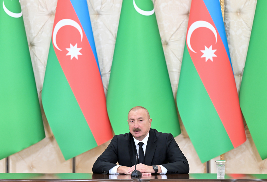 İlham Əliyev: Azərbaycan-Türkmənistan logistika əməkdaşlığı uzunmüddətlidir