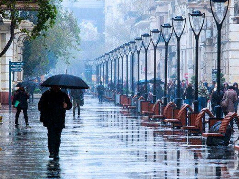 Sabah Bakıda və rayonlarda yağış yağacaq
