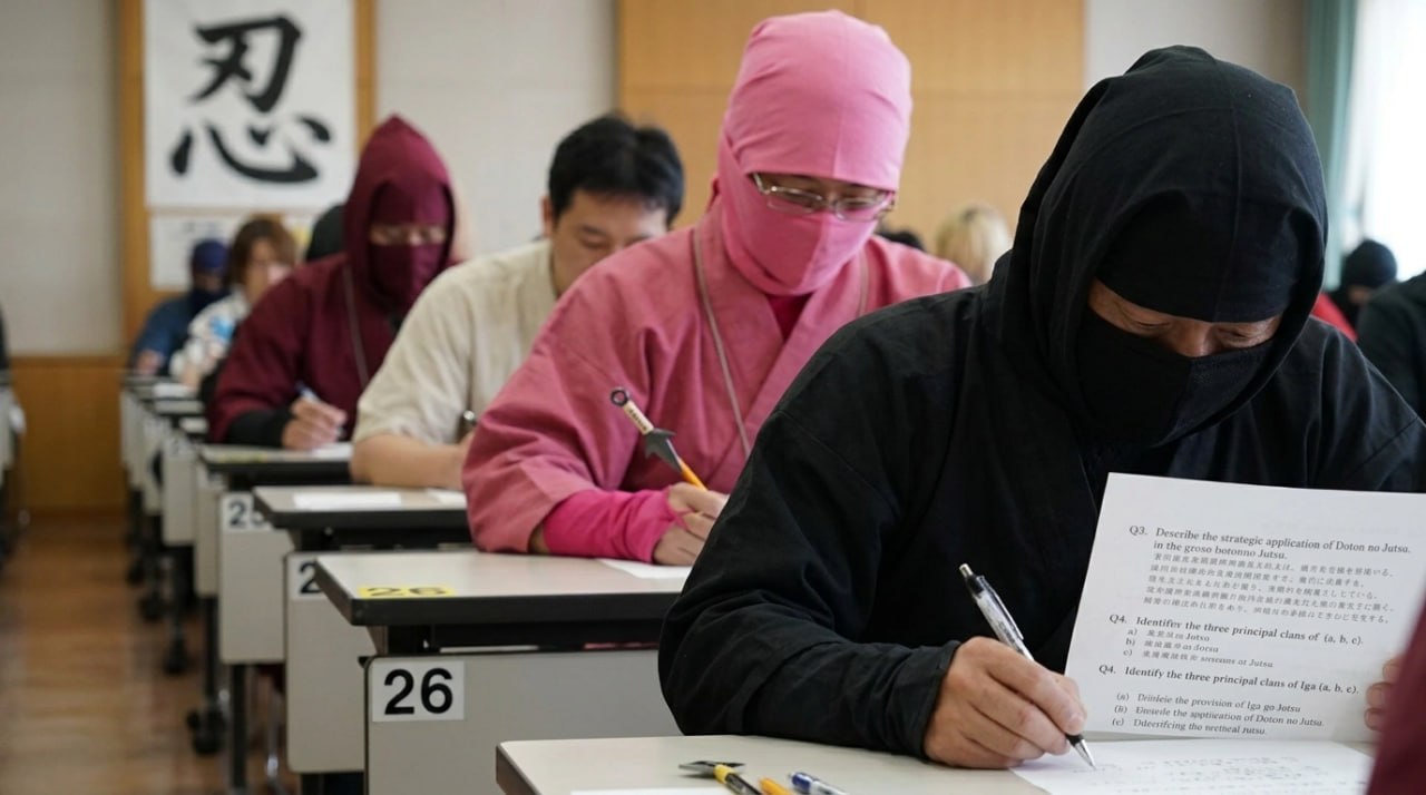 Yaponiyada ninja diplomu almaq üçün imtahan keçirildi