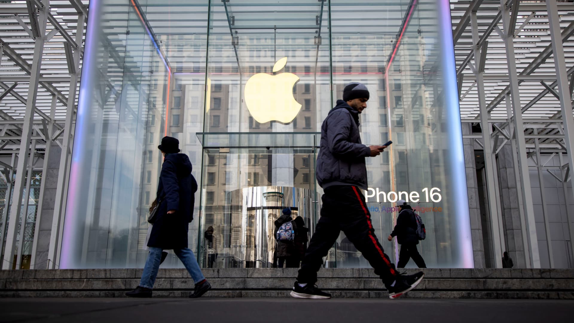 Apple shares fall following firm's price hike