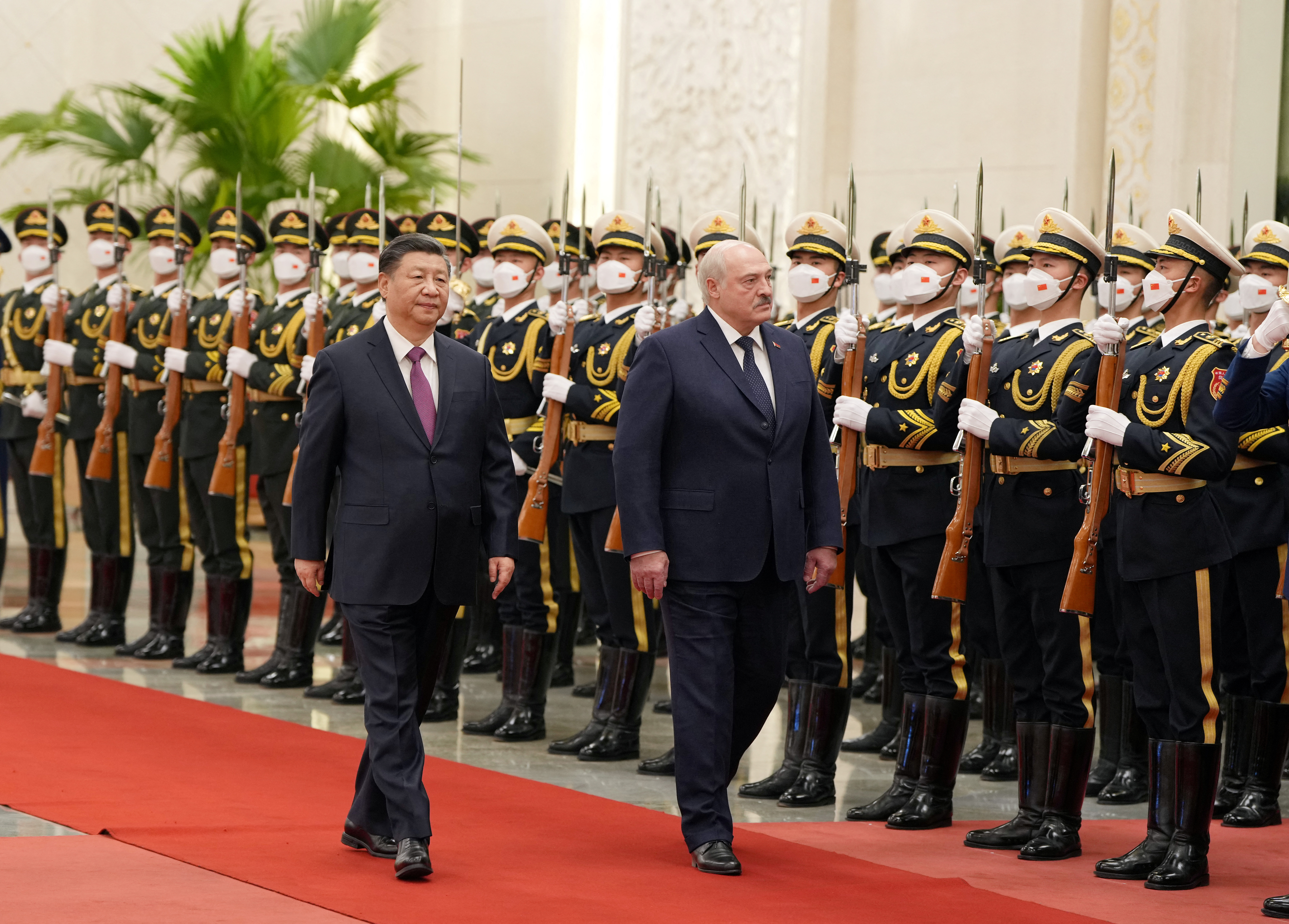 Chinese President Xi hosts Belarusian counterpart Lukashenko in Beijing