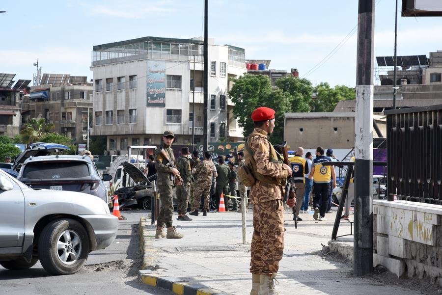 3 Syrian security personnel injured in grenade attack near Damascus, assailant killed