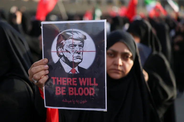 'Death to America' and 'Revenge' Chants Echo Through Tehran During Khamenei Funeral