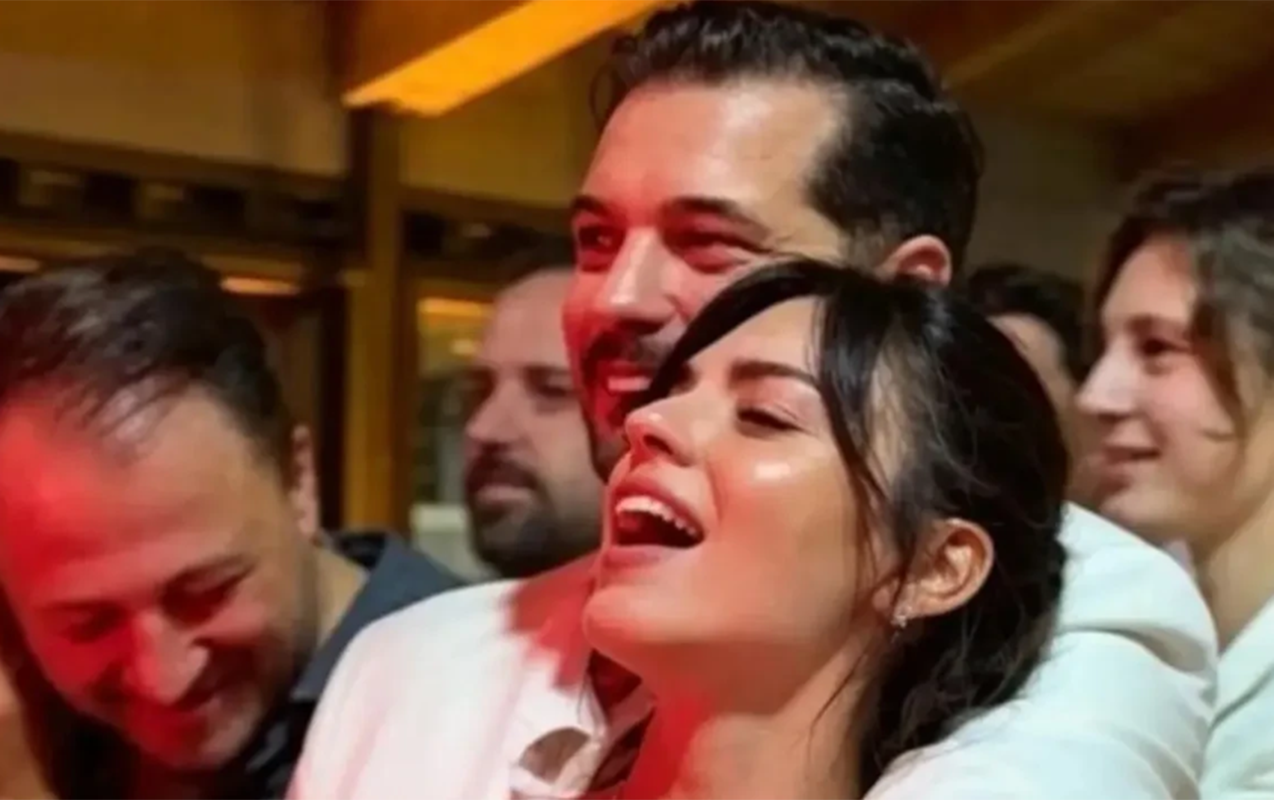 Çağatay sevgilisi ilə toyda - Foto