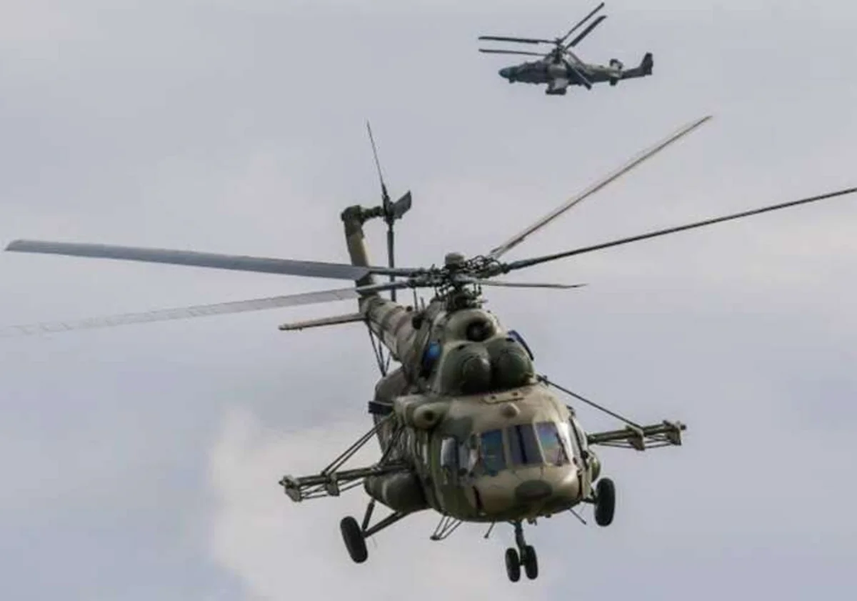 В Украине при перехвате БПЛА разбился вертолет Ми-8, весь экипаж погиб