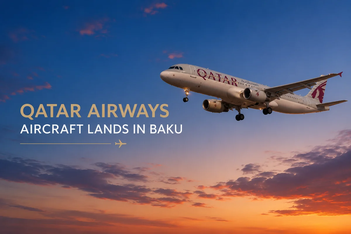 Самолет Qatar Airways, следовавший в Тбилиси, совершил внеплановую посадку в Баку