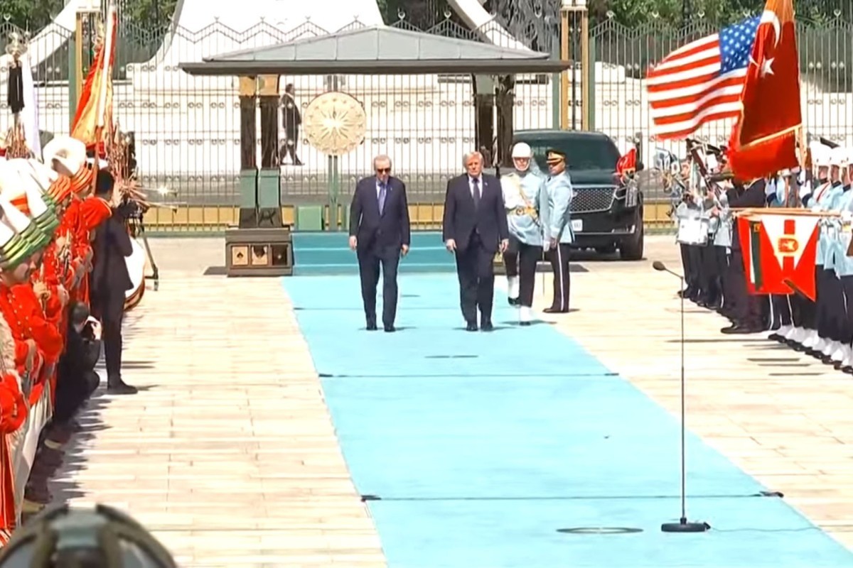 Эрдоган принял Трампа в президентской резиденции в Анкаре-ВИДЕО