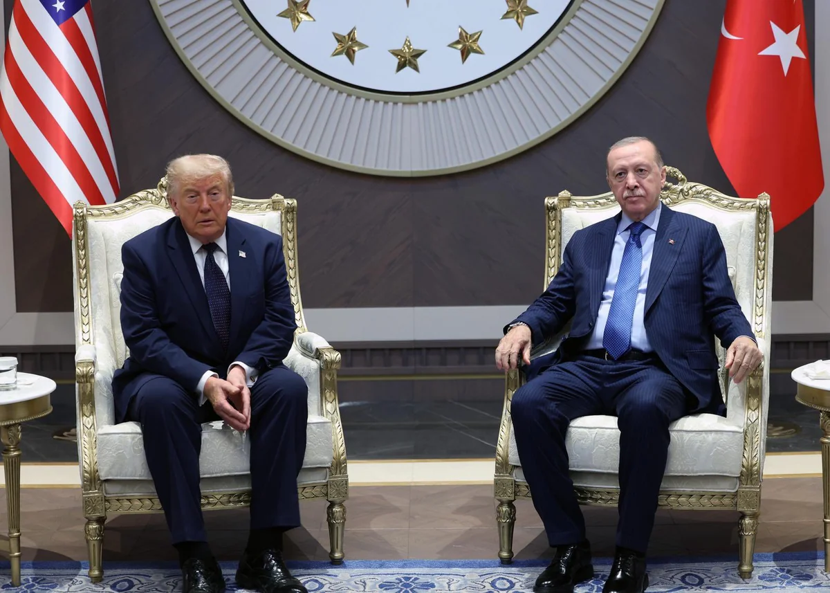 Эрдоган и Трамп выступили с заявлением для прессы в Анкаре