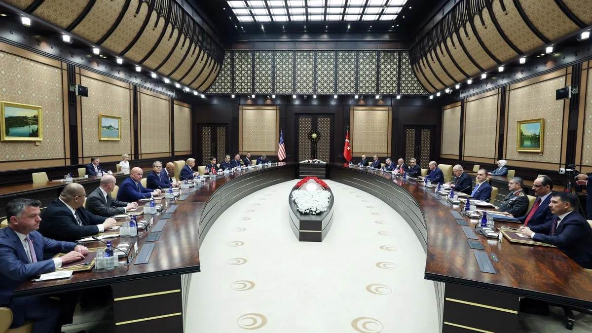 Türkiye, US delegations hold talks led by Erdoğan, Trump in Ankara