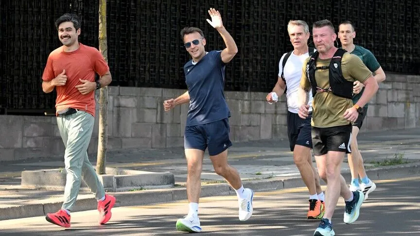 French President Takes Morning Run in Ankara Ahead of NATO Summit