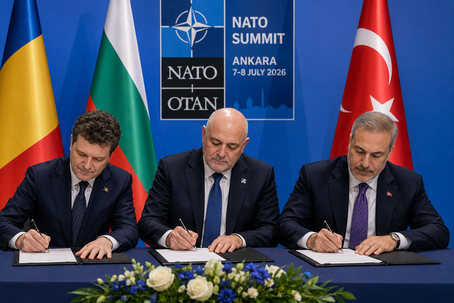 Romania, Bulgaria, Türkiye sign Black Sea mine group amendment at NATO summit