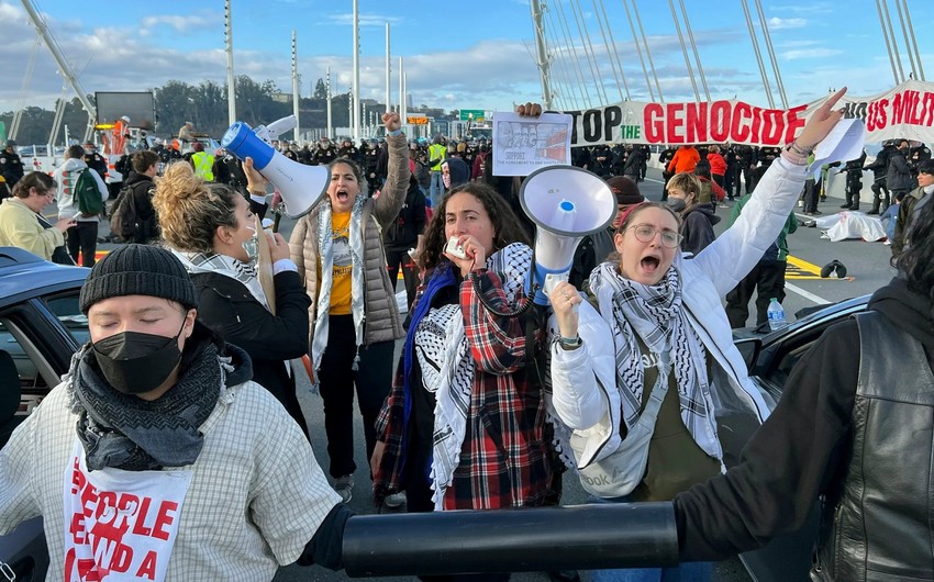 80 arrested in San Francisco after ceasefire protest shuts down Bay Bridge