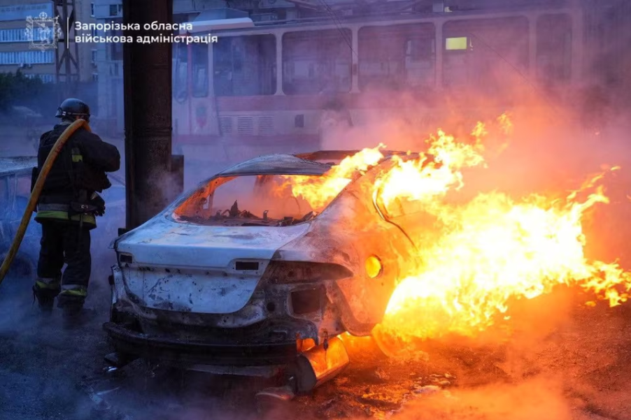 1 killed, 13 injured in Russian attacks on Ukraine's Zaporizhzhia