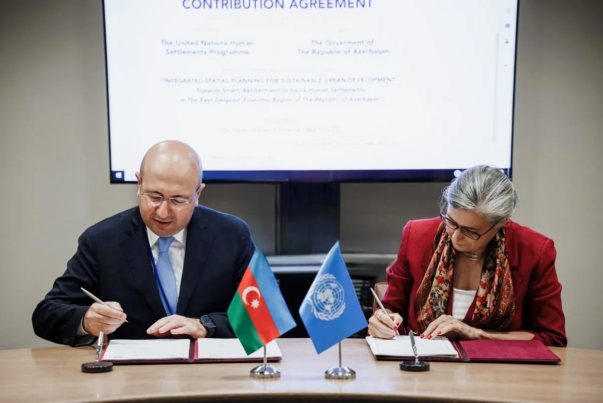 Azerbaijan, UN-Habitat Sign Landmark Agreement to Support Reconstruction of Liberated Territories - <span class="text-danger">PHOTOS</span>