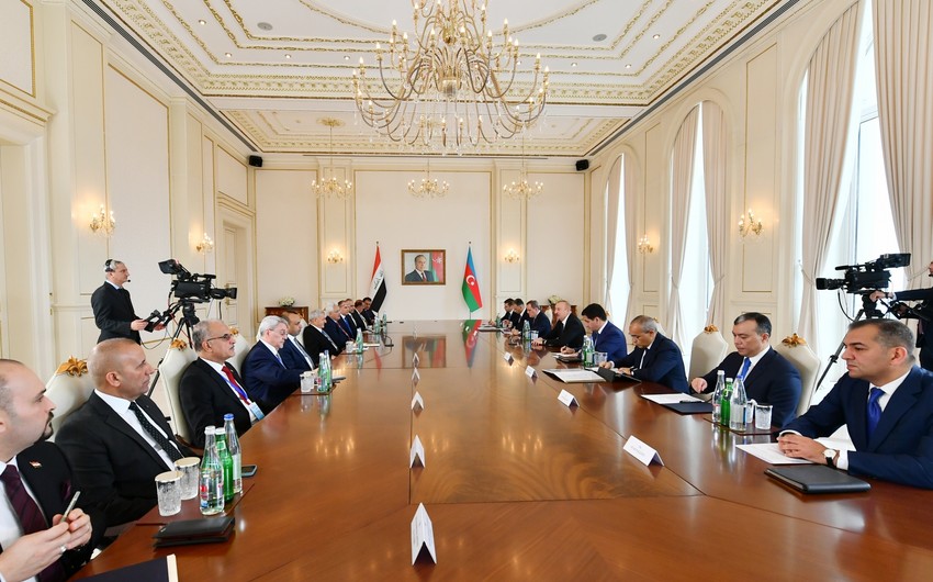 Presidents of Azerbaijan and Iraq meet in expanded format