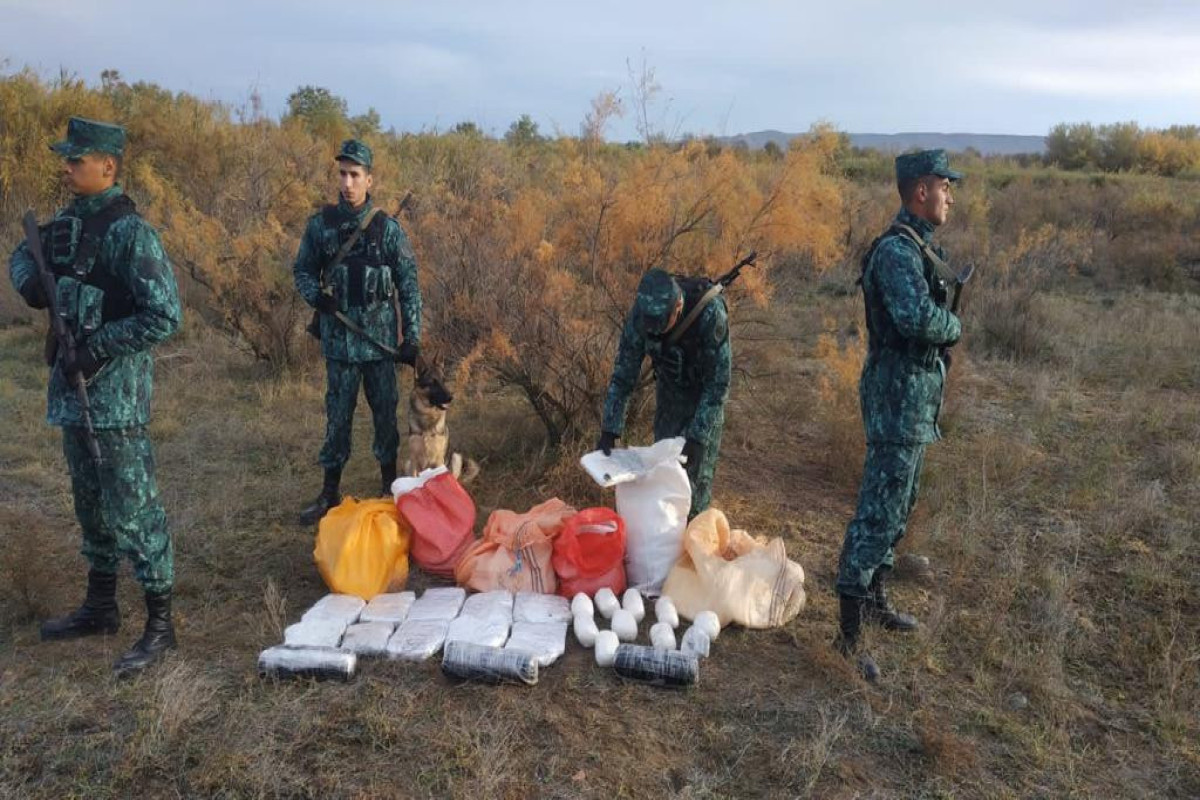Azerbaijan prevents smuggling of 95 kg of drugs from Iran -PHOTO