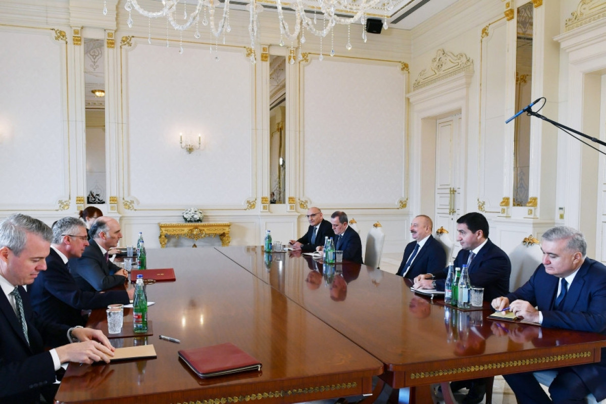 President Ilham Aliyev receives British Minister for Europe Leo Docherty