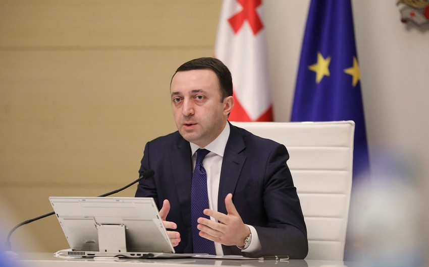 Georgian Prime Minister arrives in Baku -UPDATED