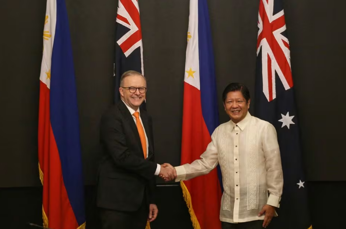Australia has conducted military exercises with the Philippines in the Southeast China Sea