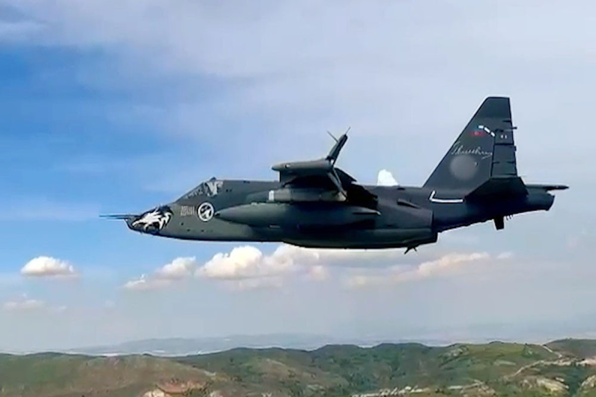 Training shooting from Su-25ML aircraft conducted - VİDEO