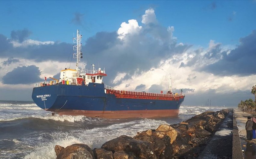 5th cargo ship runs aground in Türkiye fue to bad weather