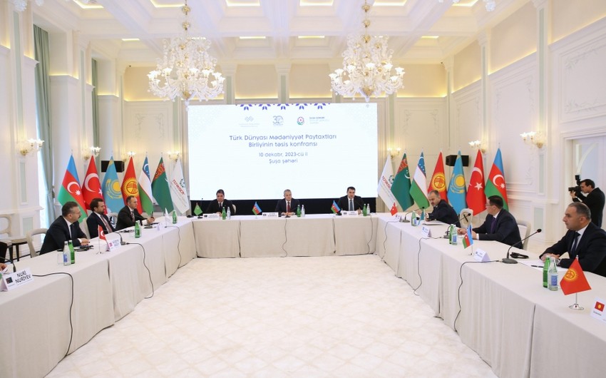 Founding conference of Cultural Capitals Union of Turkic World underway in Shusha