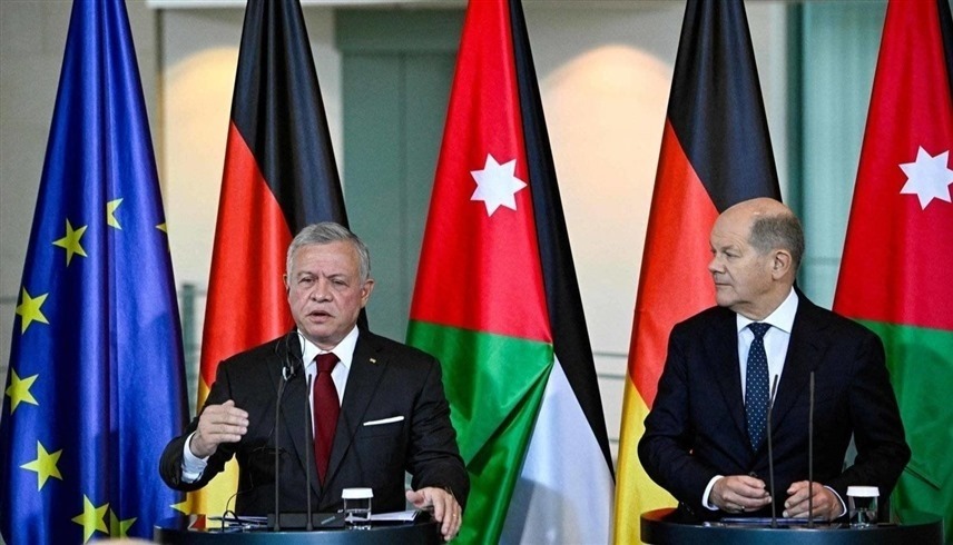 شولتس وملك الأردن: حل الدولتين ضروري من أجل السلام