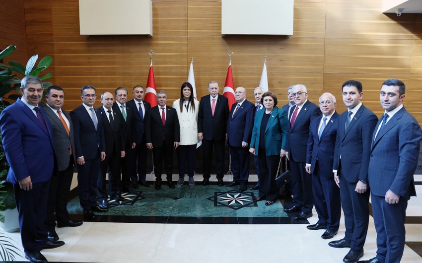 Erdogan receives parliamentary delegation of Azerbaijan