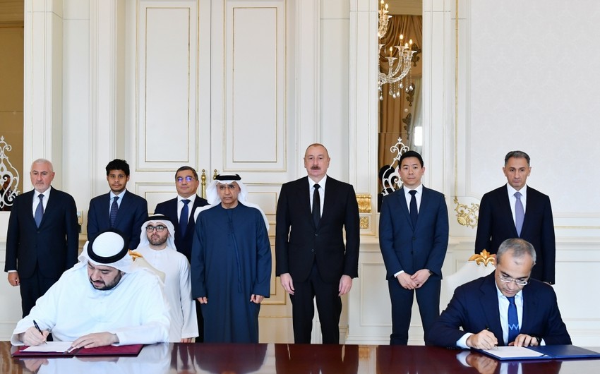 Several documents signed between Azerbaijan, UAE
