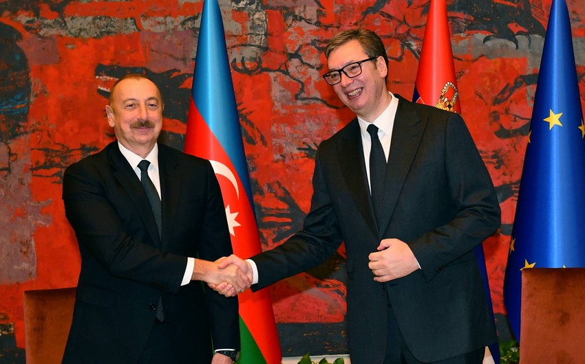 Aleksandar Vučić congratulates Ilham Aliyev