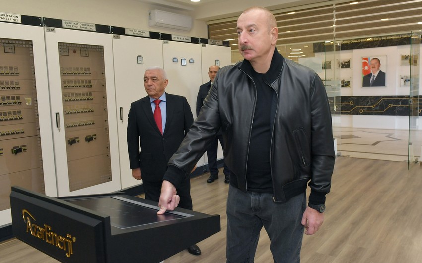 Ilham Aliyev, Mehriban Aliyeva attend inauguration of Aghdam junction substation