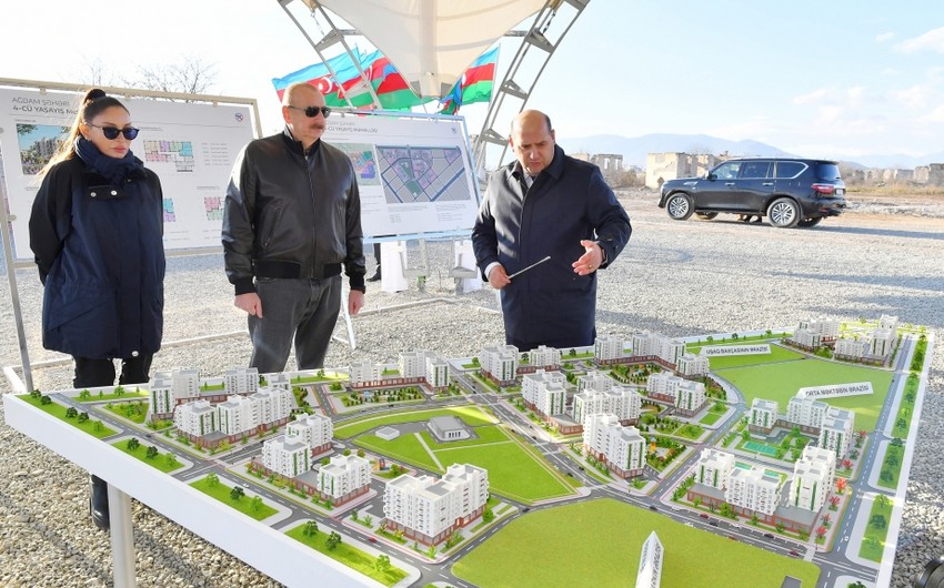 Foundation stone laid for 4th residential complex in Aghdam city