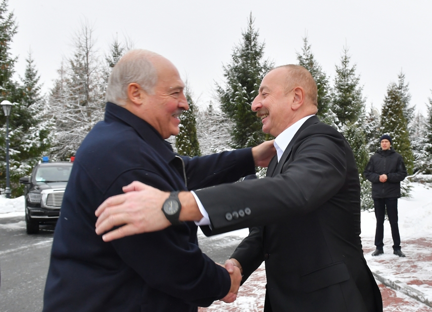 Azerbaijani, Belarusian Presidents meet in Russia’s Saint Petersburg