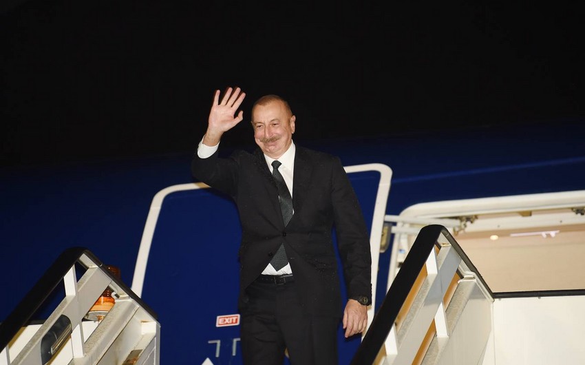 President Ilham Aliyev concludes his working visit to Saint Petersburg