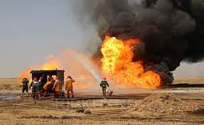 مسلحون يفجرون خط أنابيب النفط في شبوة بجنوب اليمن