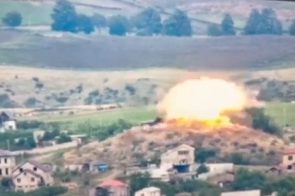 Ermənistan Ordusunun Xankəndidəki “Tor zenit” raket kompleksi məhv edilib - VIDEO